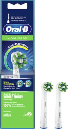 ORAL-B Cross Action CleanMaximiser 2 Τεμάχια