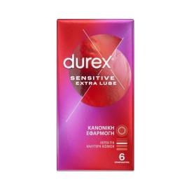 DUREX Sensitive Extra Lube 6 Τεμάχια