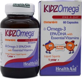 HEALTH AID KidzOmega Omega 3 60 Μασώμενες Ταμπλέτες