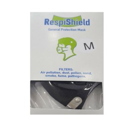 DIAVITA RespiShield General Protection Mask Medium Black 1 Τεμάχιο