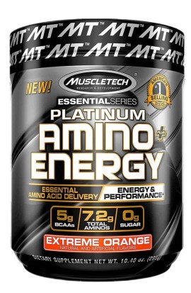 MUSCLETECH Platinum Amino Energy 295g - Extreme Orange