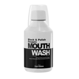 FREZYDERM Black & Polish Oxygen Mouthwash 250ml