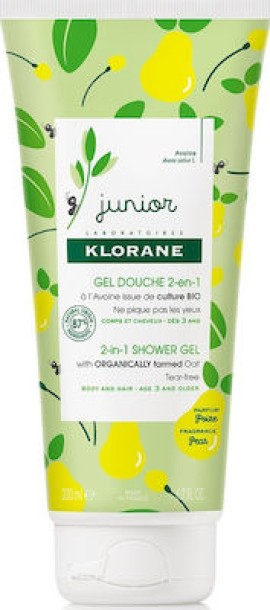 KLORANE Junior 2 in 1 Shower Gel Pear 200ml