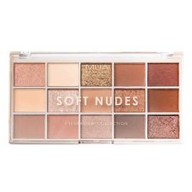 MUA Eyeshadow Palette 15 Shade Soft Nudes 12gr