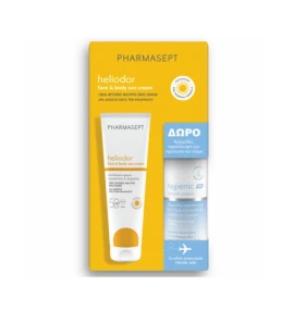 PHARMASEPT Set Heliodor SPF50 Face + Body Sun Cream 150ml + Hygienic Shower Cream 100ml