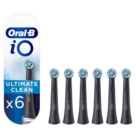 ORAL-B iO Ultimate Clean Black Ανταλλακτικές Κεφαλές 6 Τεμάχια