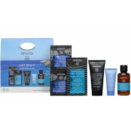 APIVITA Set Just Dew It: Aqua Beelicious Cream-Gel 15ml, Black Detox Gel 50ml, Express Beauty 2x8ml , Express Beauty Hair Mask 20 ml + Hyalouronic Hydra Shampoo 75ml