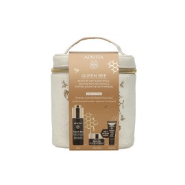 APIVITA Promo Queen Bee Serum Αντιγηραντικός Ορός Προσώπου 30ml + Δώρο Αντιγηραντική Κρέμα Ελαφριάς Υφής 15ml + Κρέμα Ματιών 5ml + Νεσεσέρ
