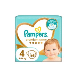PAMPERS Premium Care No4 9-14kg 68 Tεμάχια