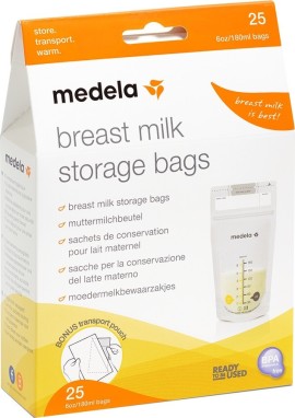 MEDELA Σακουλάκια Αποθήκευσης Μητρικού Γάλακτος 25 Τεμάχια