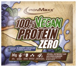 IRONMAXX 100% Vegan Protein Zero Sachet Blueberry Cheesecake 30gr