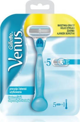 GILLETTE Venus Close & Clean 1 Μηχανή & 5 Ανταλλακτικά