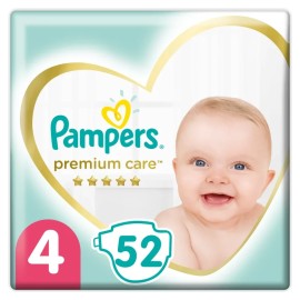 PAMPERS Premium Care No. 4 για 9-14kg 52τμχ
