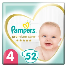 PAMPERS Premium Care No. 4 για 9-14kg 52τμχ