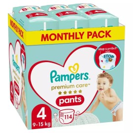PAMPERS Premium Care No. 4 για 9-15kg 114τμχ