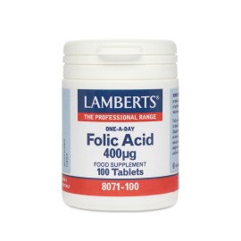 LAMBERTS Folic Acid 400mg 100 Ταμπλέτες