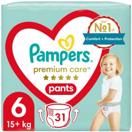 PAMPERS Premium Care No. 6 για 15+kg 31τμχ