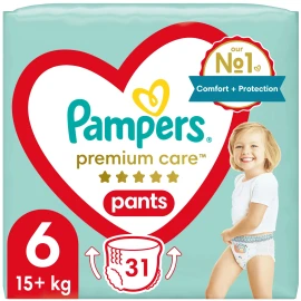 PAMPERS Premium Care No. 6 για 15+kg 31τμχ