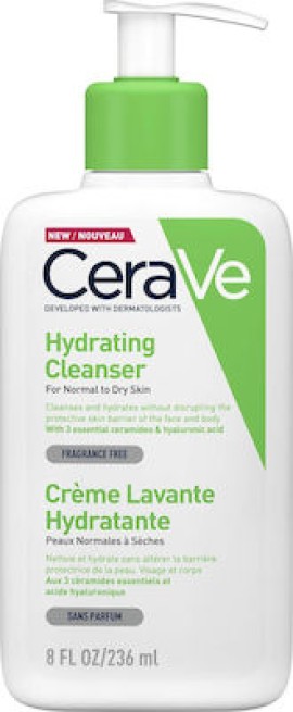 CERAVE Hydrating Normal To Dry Skin Cleanser Cream 236ml