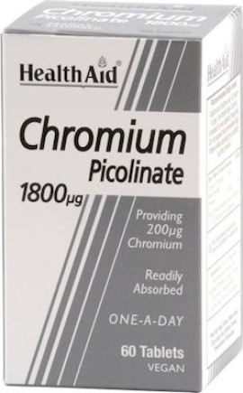 HEALTH AID Chromium Picolinate 1800mcg 60 Ταμπλέτες