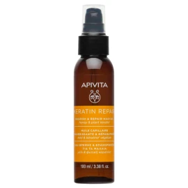 APIVITA Keratin Repair Nourish + Repair Hair Oil Λάδι Θρέψης + Επανόρθωσης με Μέλι + Φυτική Κερατίνη 100ml
