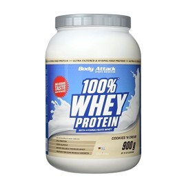 100% Whey Protein 900gr (Body Attack) - Cookies & Cream