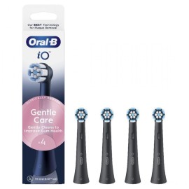 ORAL B iO Gentle Care Black Ανταλλακτικές Κεφαλές Βουρτσίσματος 4 Τεμάχια