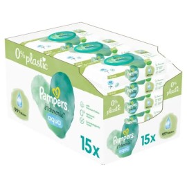 PAMPERS Wipes Harmonie Aqua 15x48 Τεμάχια