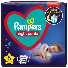 PAMPERS Night Pants No5 12-17kg 22 Τεμάχια