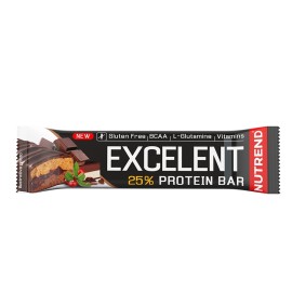 Excelent Protein Bar 85g (Nutrend) - double chocolate nougat with cranberries