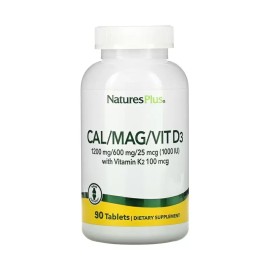 NATURE S PLUS Cal/Mag/Vit D3 with Vit K2 90tabs