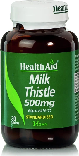 HEALTH AID Milk Thistle 500mg 30 Ταμπλέτες