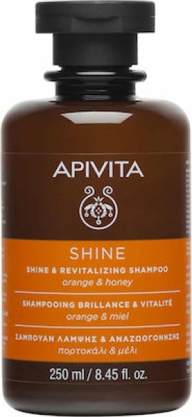 APIVITA Shine & Revitalizing Orange Honey Shampoo 250ml