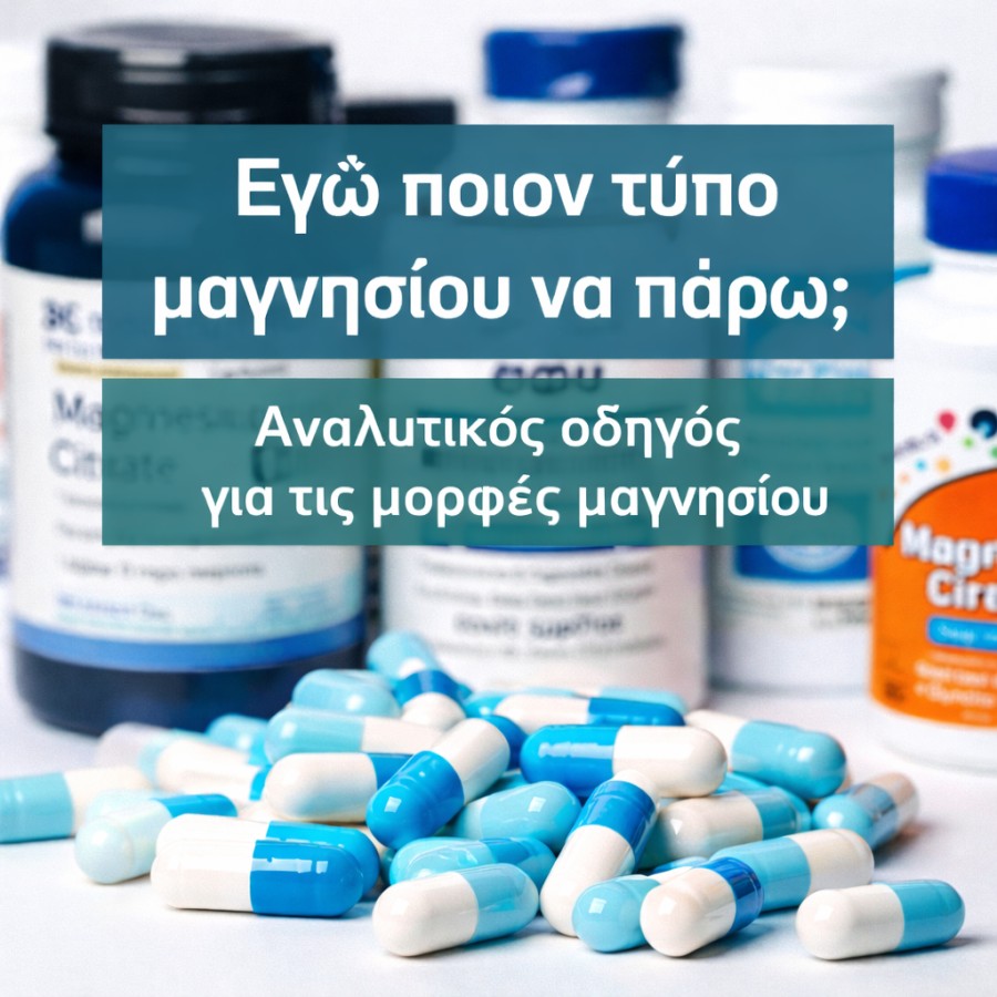 Εγώ ποιο τύπο μαγνησίου να πάρω; Αναλυτικός οδηγός για τις μορφές μαγνησίου